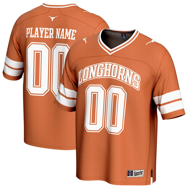 Texas Longhorns GameDay Greats NIL Pick-A-Player Football Fashion Jersey - Texas Orange