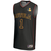 #1 Loyola Chicago Ramblers GameDay Greats Lightweight Basketball Jersey - Black