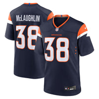 Denver Broncos Jaleel McLaughlin Nike Navy Alternate Game Jersey