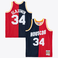 Houston Rockets Mitchell & Ness Hakeem Olajuwon 1993 Split Swingman Jersey