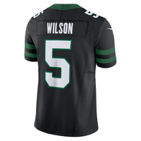 New York Jets Garrett Wilson Nike Legacy Black Alternate Vapor F.U.S.E. Limited Jersey