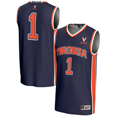 #1 Virginia Cavaliers GameDay Greats Lightweight Basketball Jersey - Navy