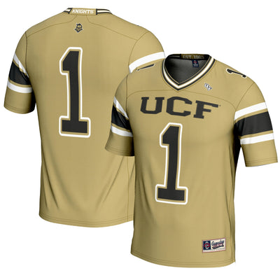 #1 UCF Knights GameDay Greats Endzone Football Jersey - Gold