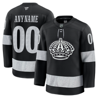Los Angeles Kings Fanatics Black Alternate Premium Custom Jersey