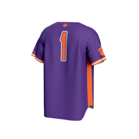 #1 Clemson Tigers GameDay Greats Lightweight Baseball Fashion Jersey - Purple