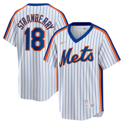 New York Mets Darryl Strawberry Nike White Home Cooperstown Collection Player Jersey