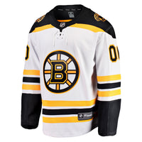 Boston Bruins Fanatics White Away Breakaway Custom Jersey