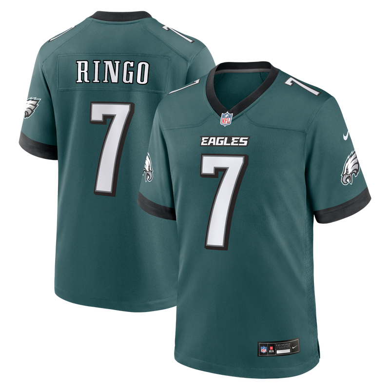 Philadelphia Eagles Kelee Ringo Nike Midnight Green Team Game Jersey