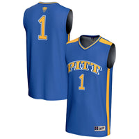 #1 Pitt Panthers GameDay Greats Lightweight Collegiate Basketball Fashion Jersey - Royal