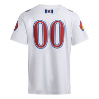 #00 Kansas Jayhawks adidas Premier Strategy Jersey - White