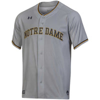 Under Armour Gray Notre Dame Fighting Irish Replica Baseball Jersey