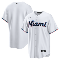 Miami Marlins Nike White Home Big & Tall Replica Jersey