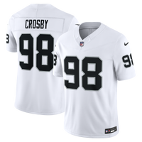 Las Vegas Raiders Maxx Crosby Nike White Vapor F.U.S.E. Stitched Limited Jersey