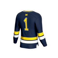 Michigan Wolverines GameDay Greats Lightweight Hockey Team Fashion Jersey - Navy