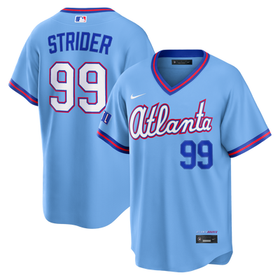 Atlanta Braves Spencer Strider Nike Powder Blue 2026 City Connect Stadium Jersey