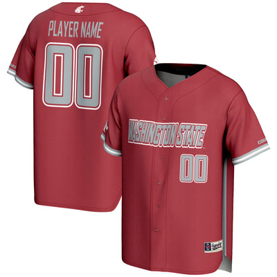 Washington State Cougars GameDay Greats NIL Pick-A-Player Lightweight Baseball Jersey - Crimson
