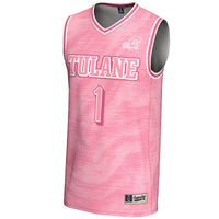 #1 Tulane Green Wave GameDay Greats Lightweight Basketball Jersey - Pink
