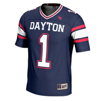 #1 Dayton Flyers GameDay Greats Football Jersey – Navy
