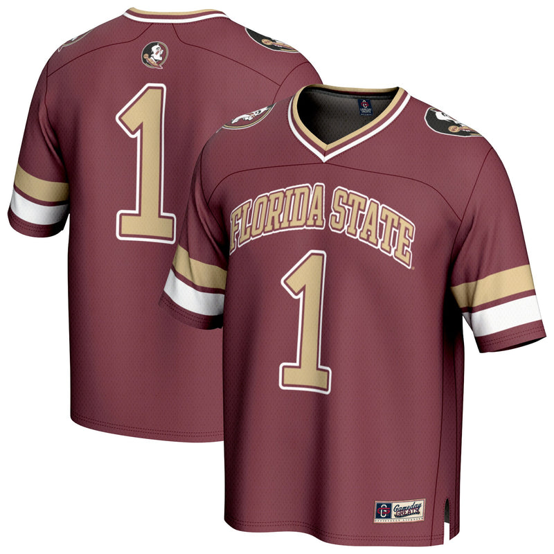 #1 Florida State Seminoles GameDay Greats Collegiate Football Fashion Jersey - Garnet