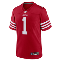 San Francisco 49ers Number 1 Groom Nike Scarlet Game Jersey