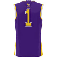 #1 LSU Tigers GameDay Greats Lightweight Basketball Jersey - Purple