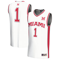 #1 Miami University RedHawks GameDay Greats Lightweight Collegiate Basketball Fashion Jersey - White