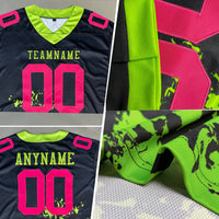 Custom Camo Red-Navy 3D Pattern Salute To Service Authentic Football Jersey