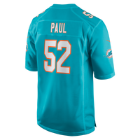 Miami Dolphins Patrick Paul Nike Aqua Game Jersey