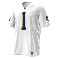 Notre Dame Fighting Irish Under Armour Premier Football Jersey - White