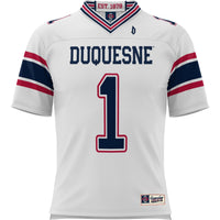 #1 Duquesne Dukes GameDay Greats Football Jersey - White