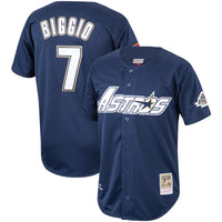 Houston Astros Craig Biggio Mitchell & Ness Navy Cooperstown Collection 1994 Authentic Jersey