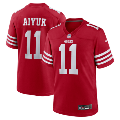 San Francisco 49ers Brandon Aiyuk Nike Scarlet Team Player Game Jersey