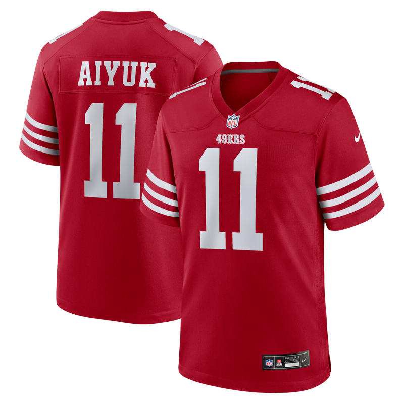 San Francisco 49ers Brandon Aiyuk Nike Scarlet Team Player Game Jersey