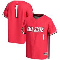 #1 Ball State Cardinals GameDay Greats Lightweight Baseball Fashion Jersey - Cardinal