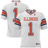 #1 Illinois Fighting Illini GameDay Greats Football Jersey - White