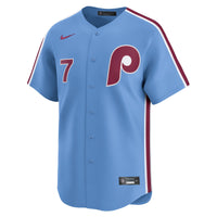 Philadelphia Phillies Trea Turner Nike Light Blue Alternate Limited Player Jersey