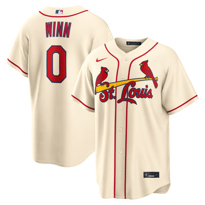 St. Louis Cardinals Masyn Winn Nike Cream Alternate Replica Jersey