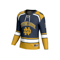 Notre Dame Fighting Irish GameDay Greats Lightweight Hockey NIL Pick-a-Player Fashion Jersey - Navy