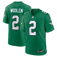 Philadelphia Eagles Tariq Woolen Nike Kelly Green Alternate Game Jersey
