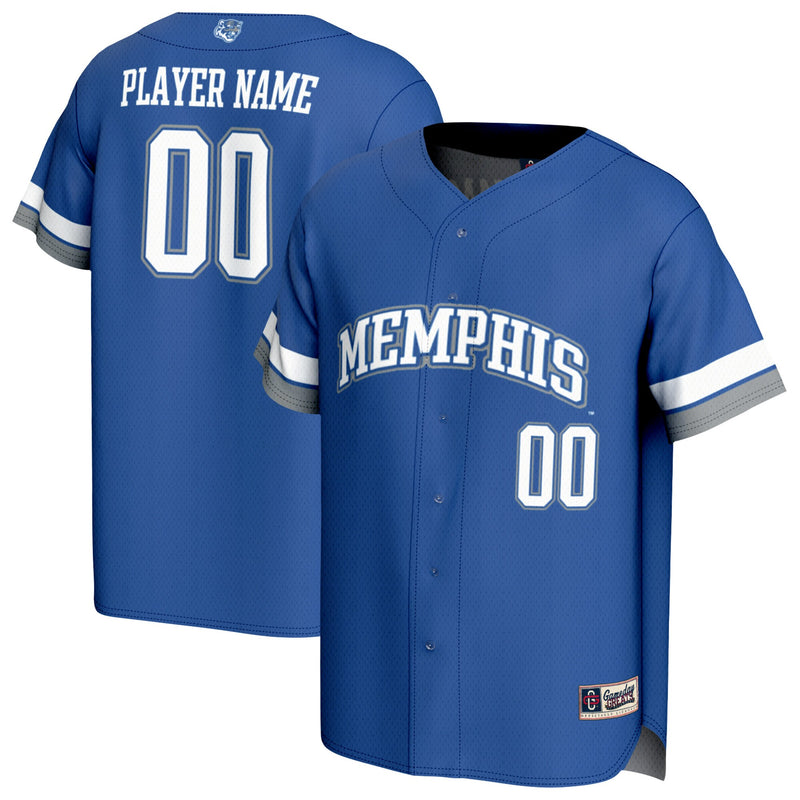 Memphis Tigers GameDay Greats Lightweight Collegiate Baseball NIL Pick-A-Player Fashion Jersey - Royal