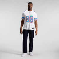 Tennessee Titans Jeffery Simmons Nike White Vapor F.U.S.E. Stitched Limited Jersey