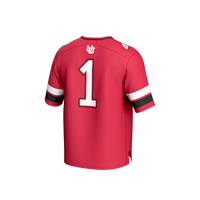 #1 Utah Utes GameDay Greats Lightweight Collegiate Football Fashion Jersey - Red