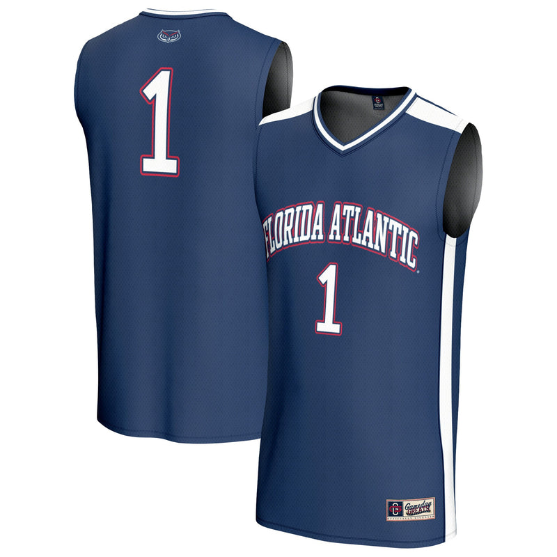 #1 Florida Atlantic Owls GameDay Greats Lightweight Basketball Jersey - Navy