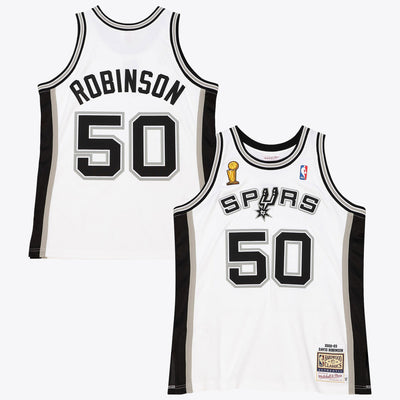 San Antonio Spurs Mitchell & Ness David Robinson 2002 Home Finals Authentic Jersey - White