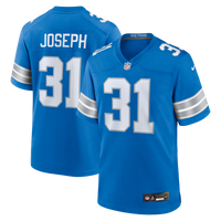 Detroit Lions Kerby Joseph Nike Blue Team Game Jersey