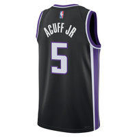 Sacramento Kings Nike Icon Swingman Jersey - Black - Darius Acuff Jr.