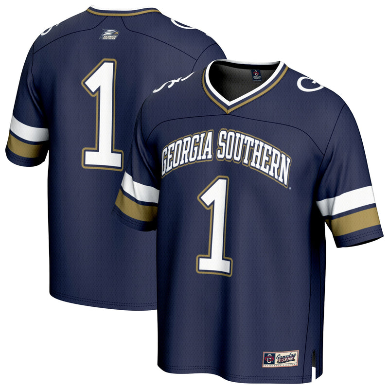 #1 Georgia Southern Eagles GameDay Greats Lightweight Collegiate Football Fashion Jersey - Blue