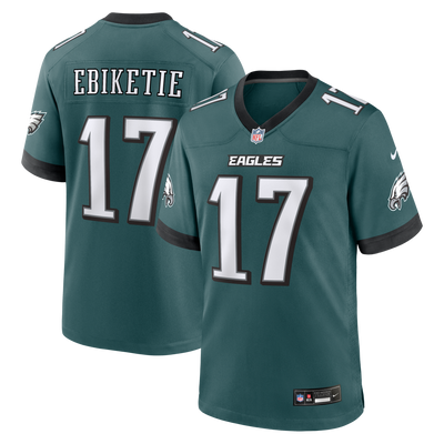 Philadelphia Eagles Arnold Ebiketie Nike Midnight Green Team Game Jersey