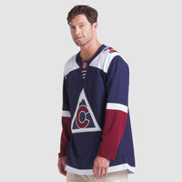 Colorado Avalanche Fanatics Navy Alternate Premium Custom Jersey