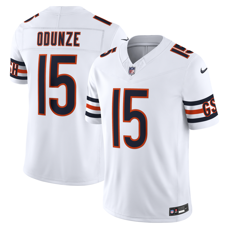 Chicago Bears Rome Odunze Nike White Vapor F.U.S.E. Stitched Limited Jersey